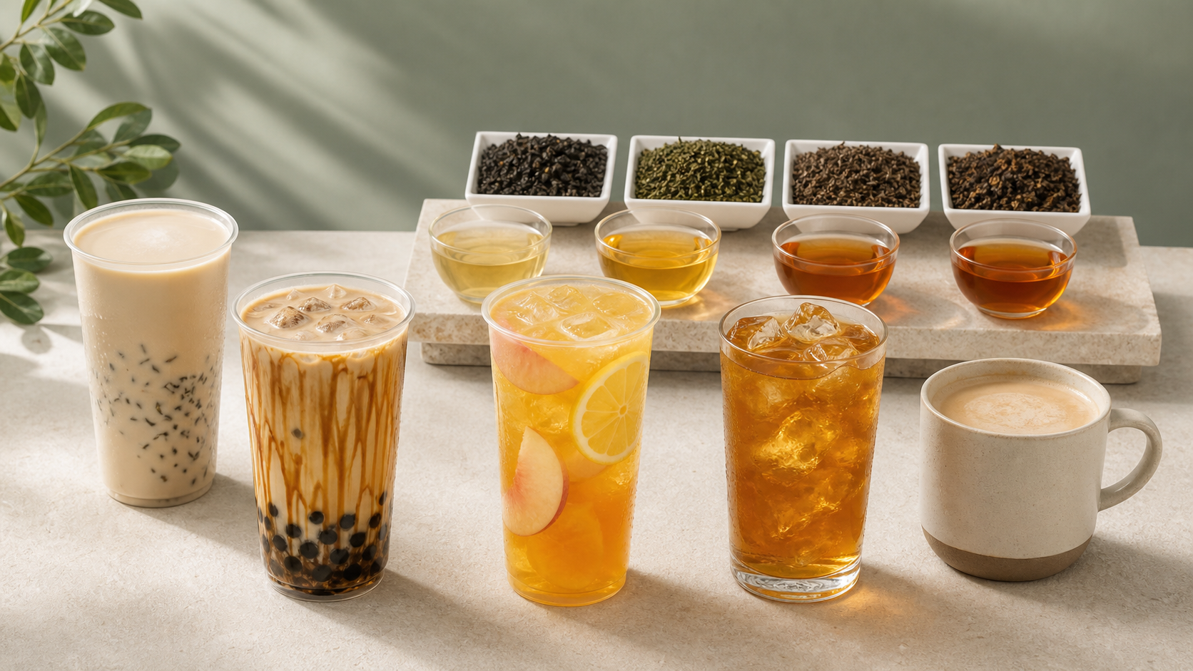 Modern tea beverage applications including milk tea, fruit tea and cold brew